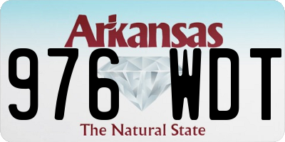 AR license plate 976WDT