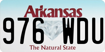 AR license plate 976WDU