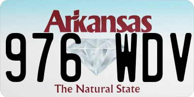 AR license plate 976WDV