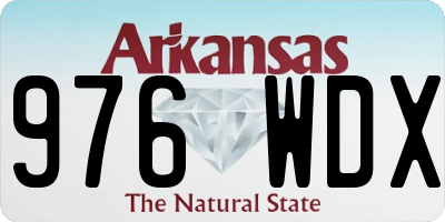 AR license plate 976WDX