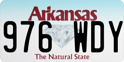 AR license plate 976WDY