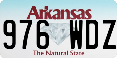 AR license plate 976WDZ