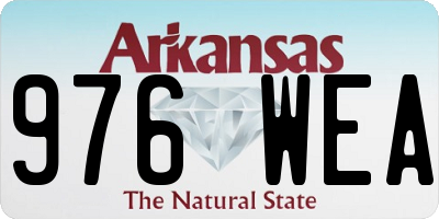 AR license plate 976WEA