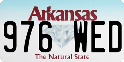 AR license plate 976WED