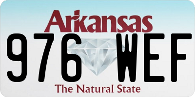 AR license plate 976WEF