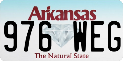AR license plate 976WEG