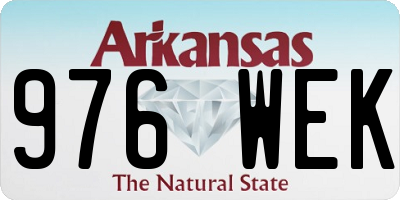 AR license plate 976WEK