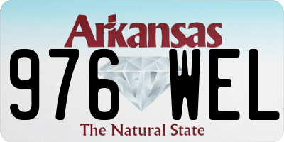 AR license plate 976WEL