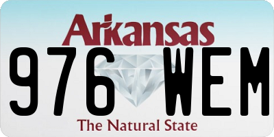 AR license plate 976WEM