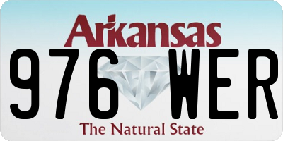 AR license plate 976WER