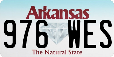 AR license plate 976WES