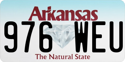 AR license plate 976WEU