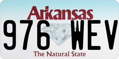 AR license plate 976WEV