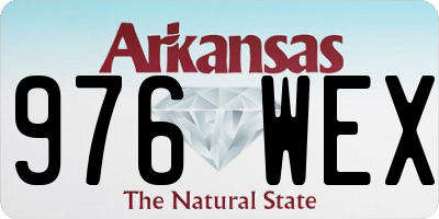 AR license plate 976WEX