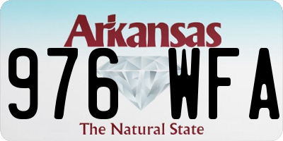 AR license plate 976WFA