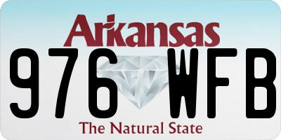 AR license plate 976WFB