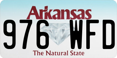AR license plate 976WFD