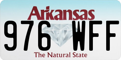 AR license plate 976WFF
