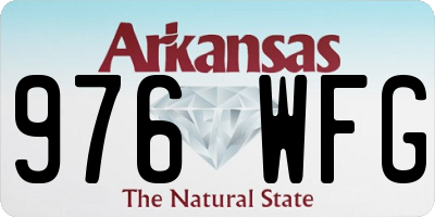 AR license plate 976WFG