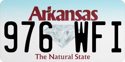 AR license plate 976WFI