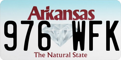 AR license plate 976WFK