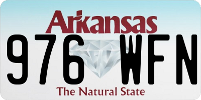 AR license plate 976WFN