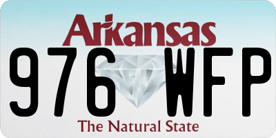 AR license plate 976WFP