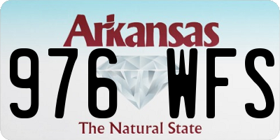 AR license plate 976WFS