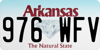 AR license plate 976WFV