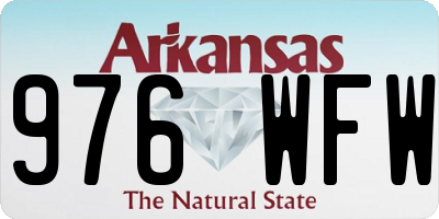 AR license plate 976WFW