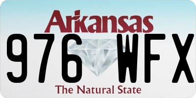 AR license plate 976WFX