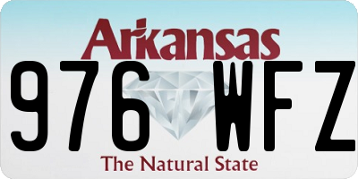 AR license plate 976WFZ