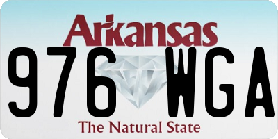 AR license plate 976WGA