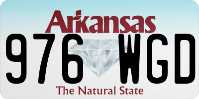 AR license plate 976WGD