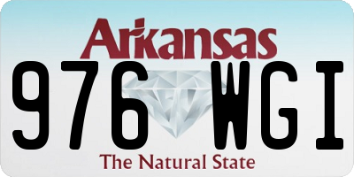AR license plate 976WGI