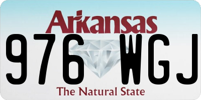 AR license plate 976WGJ