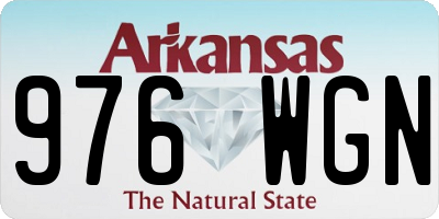 AR license plate 976WGN