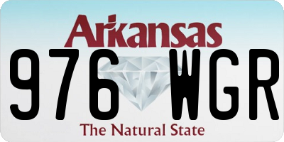 AR license plate 976WGR