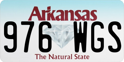 AR license plate 976WGS