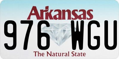 AR license plate 976WGU