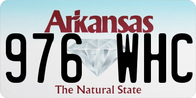 AR license plate 976WHC
