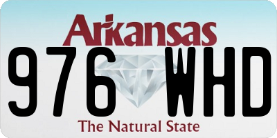 AR license plate 976WHD