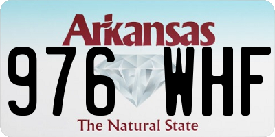 AR license plate 976WHF