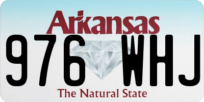 AR license plate 976WHJ