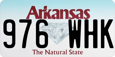 AR license plate 976WHK