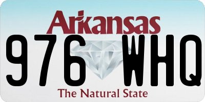 AR license plate 976WHQ