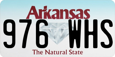 AR license plate 976WHS