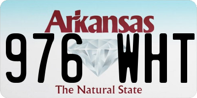 AR license plate 976WHT
