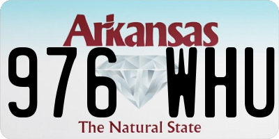 AR license plate 976WHU