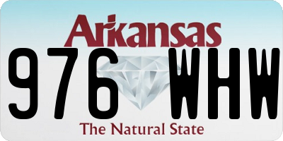 AR license plate 976WHW
